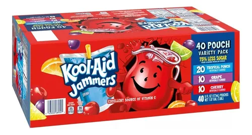 comprar Kool Aid Jammers Tropical Mix Jugos 40 Pz Importados