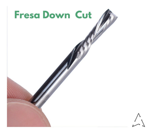 Fresa Topo 2 Corte Helicoidal 3mm X 22mm Mdf Router Down Cut