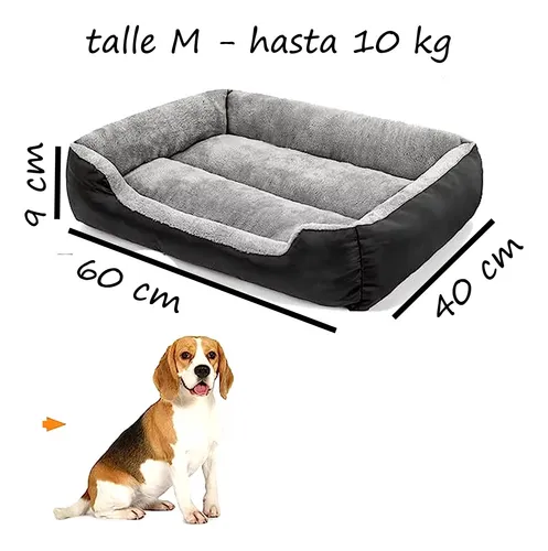 Cama Para Perro Gato Talle M Mediana Hasta 10 Kg Tela