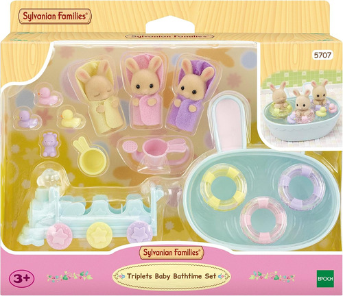 Sylvanian Families Conjunto Hora Do Banho Trigêmeos - Epoch