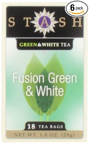 Stash Tea Fusión Verde Y Té Negro, La Cuenta 18 Bolsitas De 