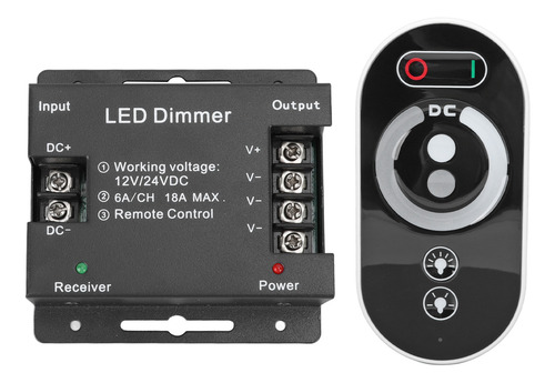 Controlador Remoto Táctil Rf Inalámbrico Con Atenuador Led