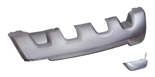 Aplique Paragolpe Trasero Color Gris Plat Renault Duster 16-