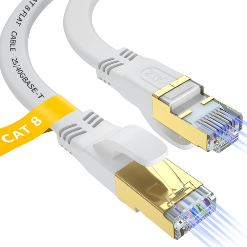 Cable Ethernet Cat 8 De 10 Pies, Cable De Internet Lan De Re