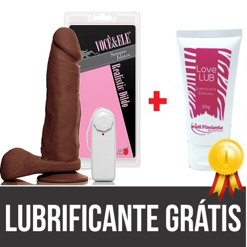 Pênis Gigante Ventosa 20cm 4,5cm Mulato Adão Sex Shop