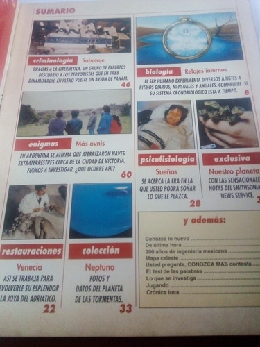 Imagen 2 de 5 de Revista Conozca Más Año 3 No. 5 Relojes Biológicos