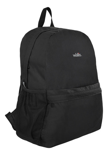 Mochila De Viaje Plegable Wallis De 16 L Con Funda B0303316 Color Negro