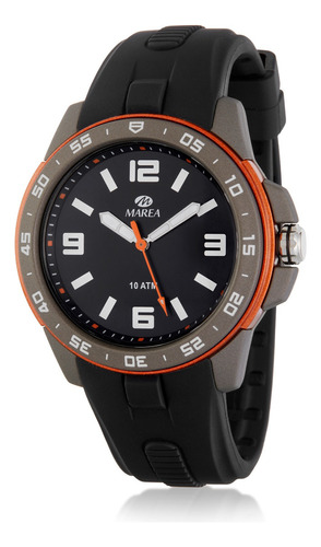 Reloj Digital Marea Watch B25179 Deportivo Sumergible Correa Negro Bisel Negro Fondo Negro
