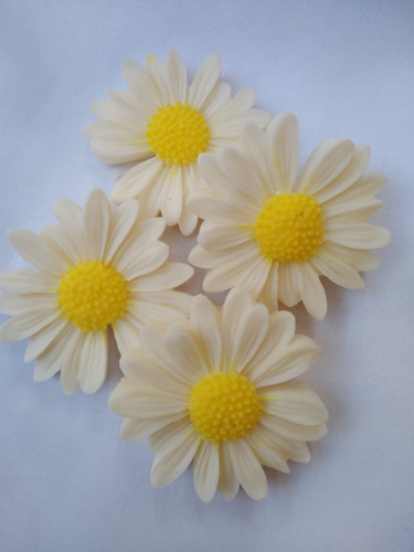 Jabones De Flores Margaritas Para Souvenirs X 10