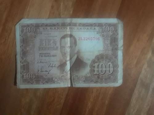 2 Billetes 100 Pesetas De 1948 Y 1953 De España Precio Lote