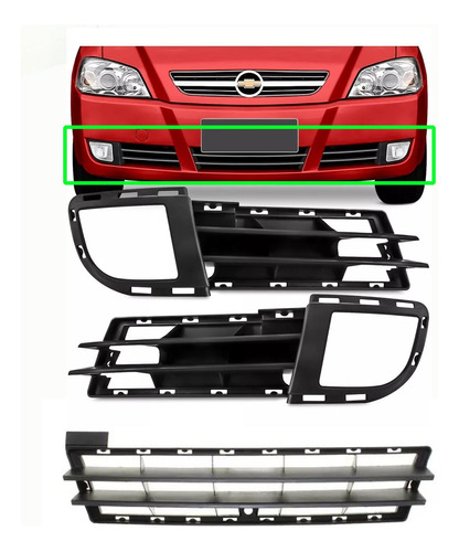 Kit Rejillas Central + Laterales  Astra 2003 2004 2005 2006