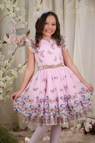 Vestido De Festa Bebê Infantil Luxo Princesa Daminha Batizad