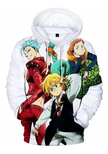 Sudadera Anime Los Siete Pecados Mortales Pecados, Meliodas