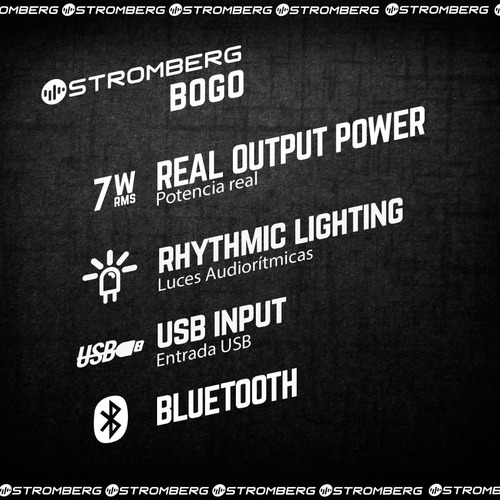 Imagen 6 de 7 de Parlante Portátil Stromberg Bogo Bluetooth - Tienda Oficial
