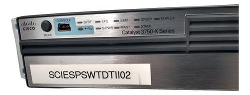Switch Cisco Catalyst 3750-x 12 Portas Com Entrada 2 Fontes (Usado)