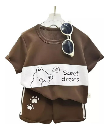 Conjunto Para Bebe Niño Playeras Y Pantalones Cortos Algodón