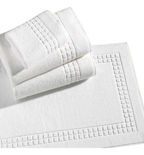 Jogo 5 Toalhas Hotel Linha Toronto 500 G/m² Teka Profiline Cor Branco