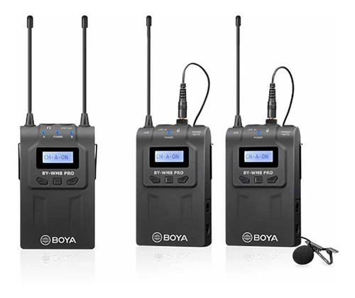 Kit De Microfonos Boya By Wm8 Pro K2 2 Transmisores