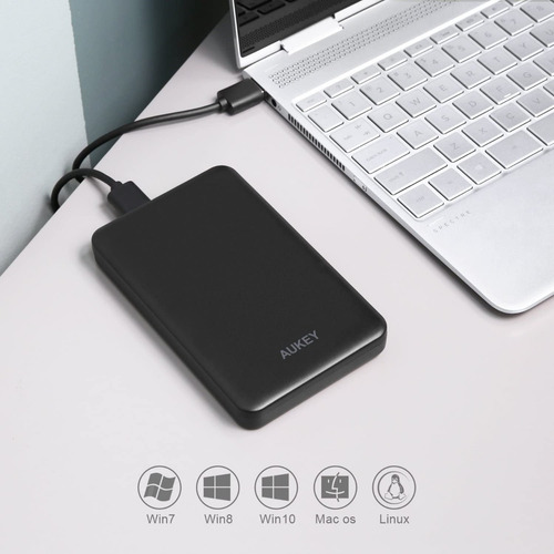 Imagen 3 de 8 de Docking Para Disco Rigido - Aukey - 2.5 - Usb 3.0 Hdd/ssd