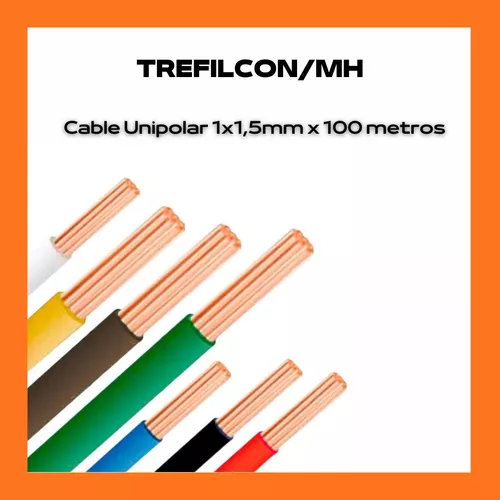 Cable Unipolar Erpla Normalizado Electricidad 1.5mm Clase 5