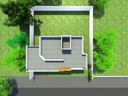 Projeto Arquitetônico Ca Casa 82m² 2 Quartos Lote 13x11,5