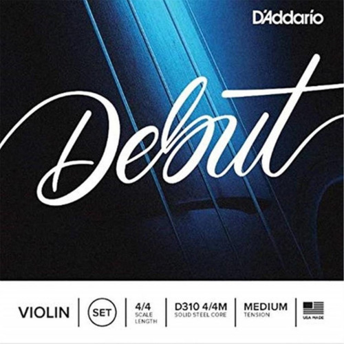 Set Cuerdas Para Violin Debut Daddario D310 Medium