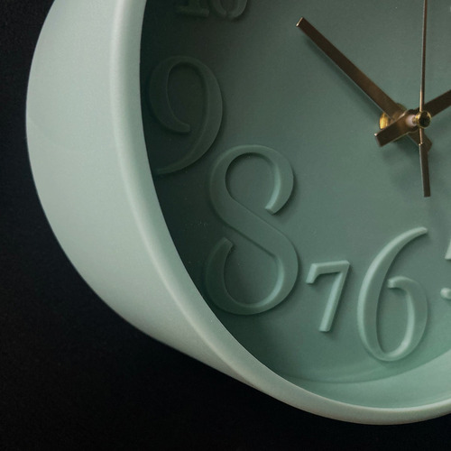 Reloj De Pared Redondo Moderno 20cm Deco Moda Pettish Online Estructura . Fondo Verde