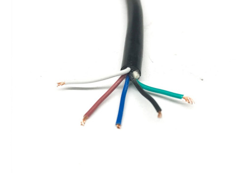 100mt Cabo Manga Flex 5 Vias 0,34mm 22awg Padrão Sensor