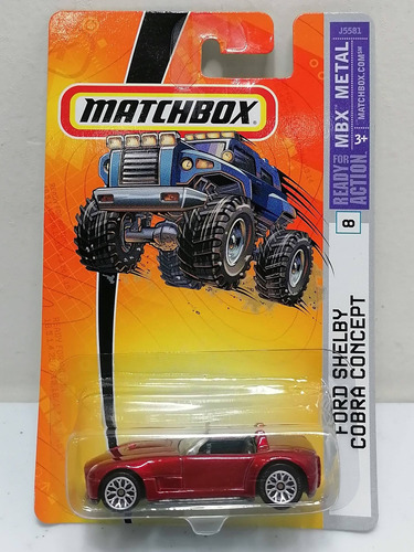 Matchbox Ford Shelby Cobra Concept 2005 Mbx Metal 1/64 %