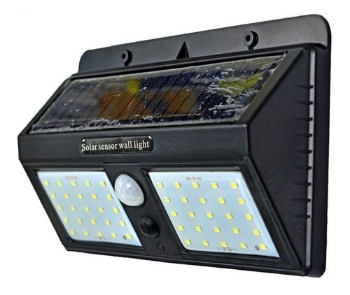 Reflector Y Panel Solar De 40 Led Y 12w + Sensor Movimiento 