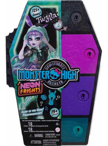 Monster High Muñeca Skulltimates Secrets Sustos Neón Twyla