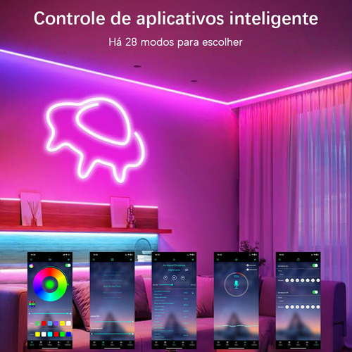 Aplicación De Controlador Bluetooth Cozylady Fita Led Neon D