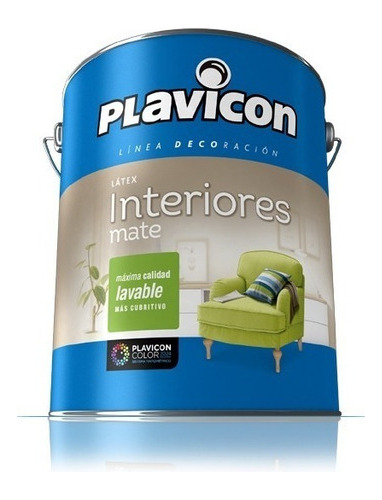 Latex Plavicon Interior Mate 20l Bco Pintumm