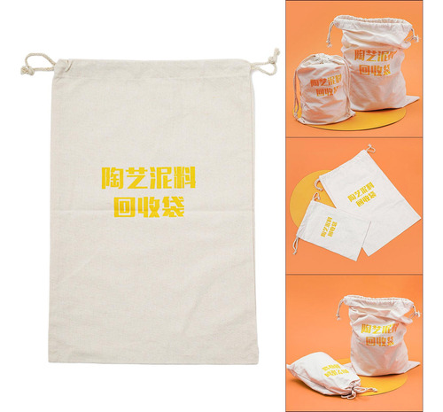 Bolsa De Reciclaje De Arcilla Bolsa De 35cmx52cm