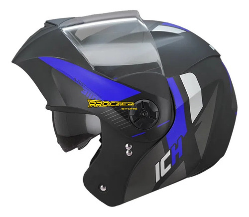 Casco Moto Ich Abatible Certificado Doble Visor Gafa