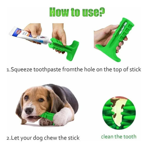 Cepillo De Dientes Silicona Perros Mascota Juguete Talla L