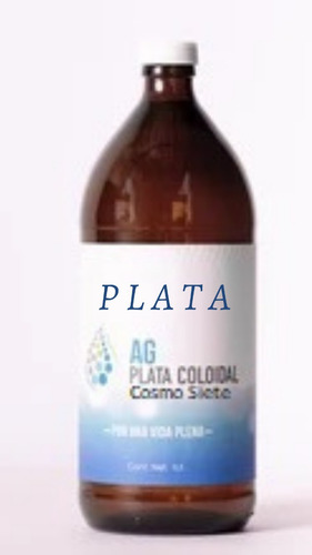 Agua De Plata 20ppm 1000ml Silverplus Plata (Usado)