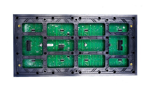 Imagen 6 de 6 de Modulo Led P10 Smd Ambar 32x16cm Ledshopmx Para Exterior