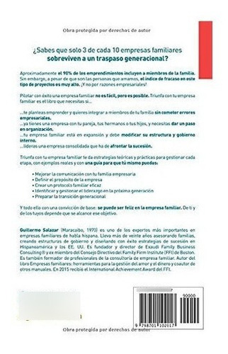 Triunfa Con Tu Empresa Familiar Guia Para Mejorar L, De Salazar, Guille. Editorial Independently Published En Español