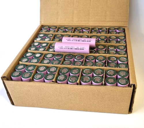 Caja De 100 Pilas De Litio Ion 18650 Lxd 25p3 (Usado)