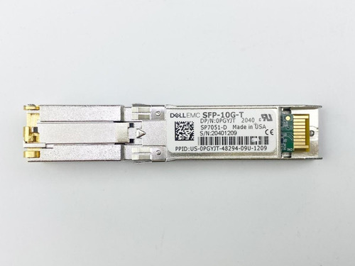 Transceiver Dell 10gb 10gbase-t Rj45 Sfp-10g-t P/n 407-bcwz