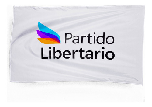 Banderas Políticas Partido Libertario 100x150cm. En 24hs !!