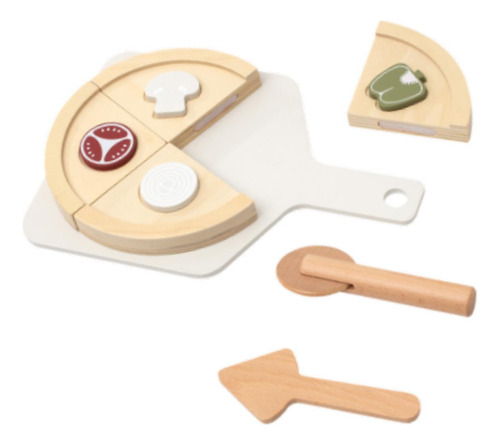 Juego De Pizza De Madera, Juguete De Cocina, Educación,