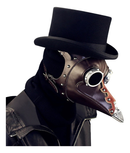 Máscara Steampunk De Halloween Con Forma De Pico De Peste Y