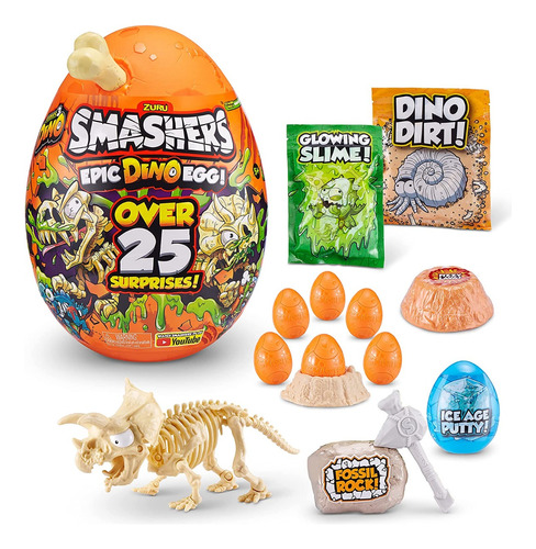 Smashers - Huevo Sorpresa Epic Dino Egg 25 Sorpresas