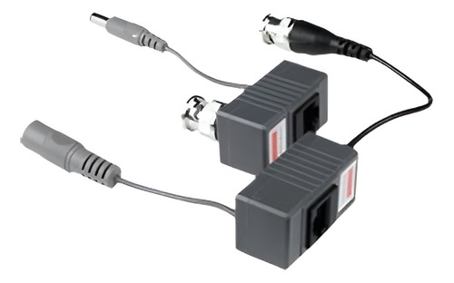 Rj45 Balun Bnc Con Power Audio Video Cable Transceptor Cctv 