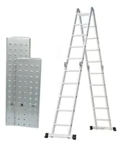 Comprar Escalera Andamio 5.8mts -20 Escalones Aluminio -con Chapones