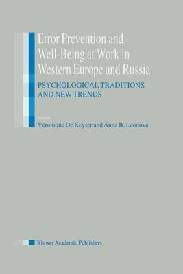 Libro Error Prevention And Well-being At Work In Western ...