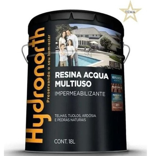 Resina Acqua Multiuso 18l Piso Pedra Parede Telhado Cores