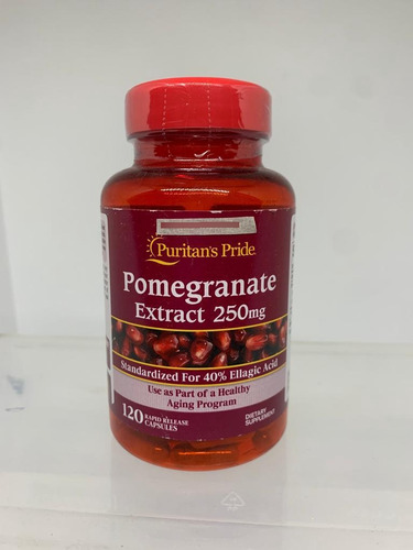 2024 * Pomegranate Extract 250mg 120 Uds Puritan's Pride Sabor Sin Sabor